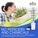 A picture explaining that no pesticides or chemicals will be in your food grown with ExoTowers.